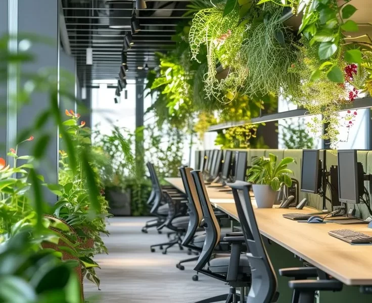 nature-infused office setups