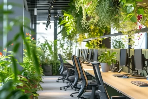 nature-infused office setups