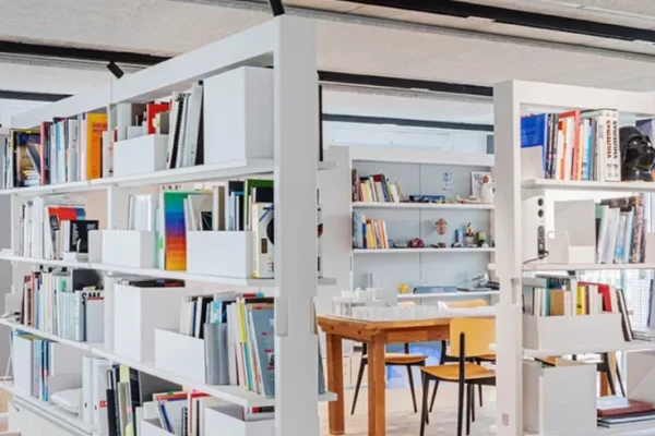 vertical storage system for workspaces