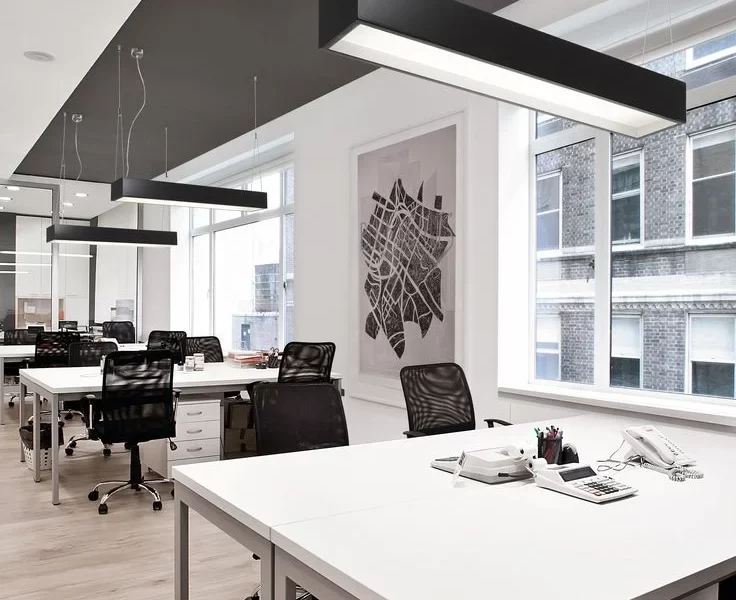 energy-efficient linear lighting for offices