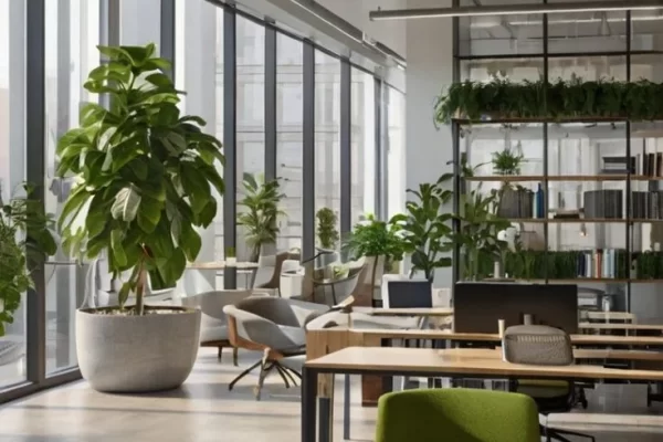 modern biophilic office decor