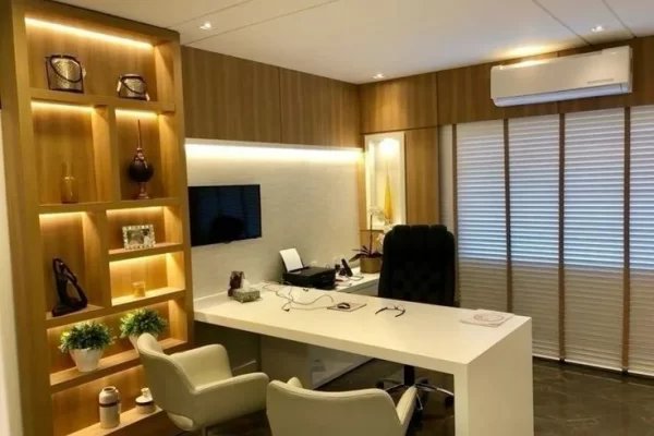 small office cabin interior