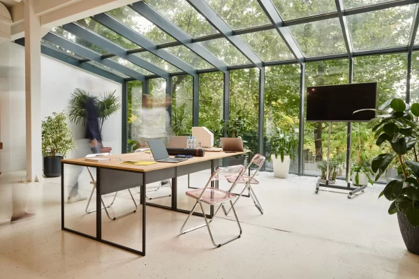 Biophilic concept ceo cabin design