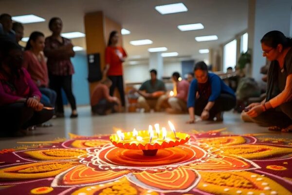 Creative Rangoli for a Vibrant Diwali Celebration