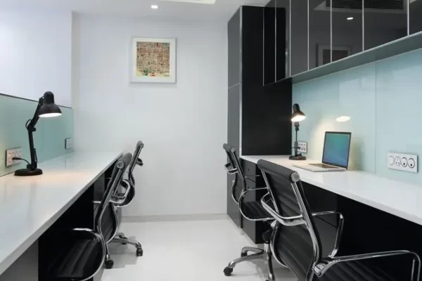 Neutral tone office space