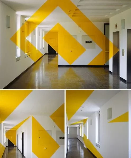 Square illusion wall design