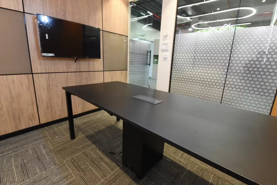 YesssWork conference room with glass partition